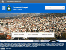 Tablet Screenshot of comune.dorgali.nu.it